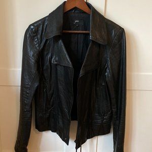 Genuine Leather TNT "June" Motorcyle Bomber Jacket